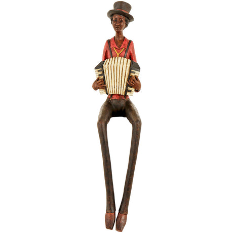 sitting jazz band squeeze box