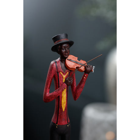 standing jazz band violinist