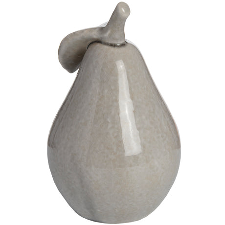 antique grey small ceramic pear