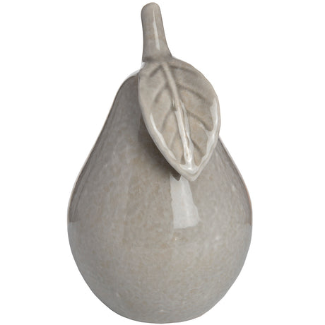 antique grey small ceramic pear