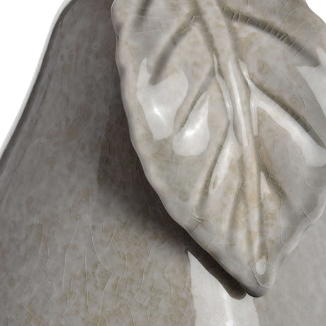 antique grey large ceramic pear