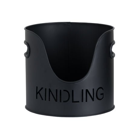 black finish logs and kindling buckets matchstick holder