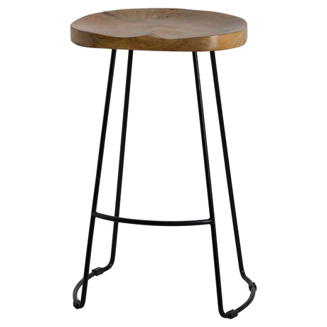 franklin hardwood shaped bar stool