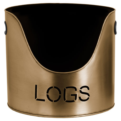 bronze finish logs and kindling buckets matchstick holder
