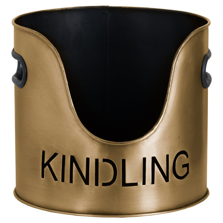 bronze finish logs and kindling buckets matchstick holder