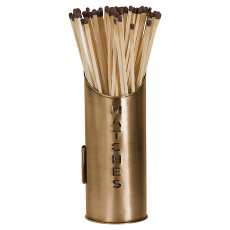 bronze finish logs and kindling buckets matchstick holder
