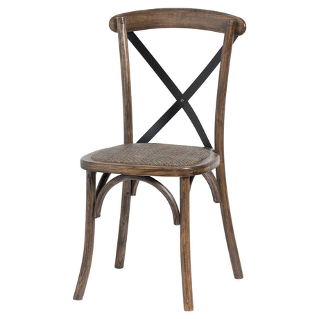 cross back dining chair