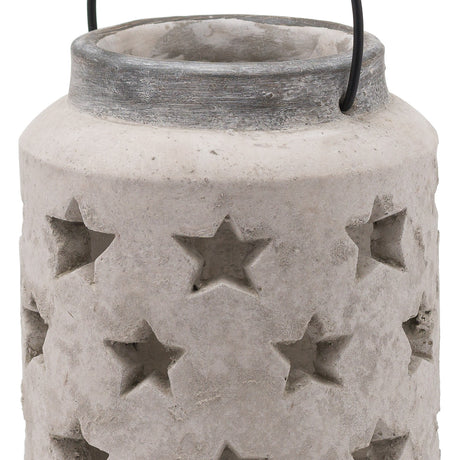 bloomville large stone star lantern