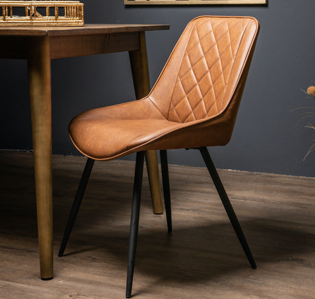 oslo tan dining chair