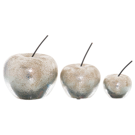 silver apple ornament