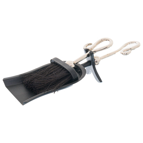 chrome crook handled hearth tidy