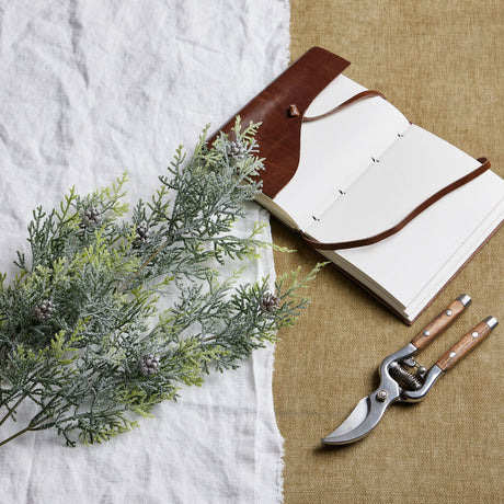 frosted pine tall stem with pinecones