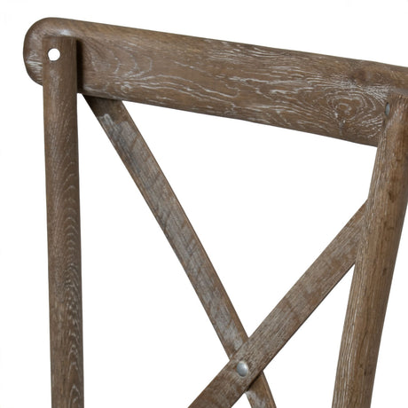 light oak cross back dining chair