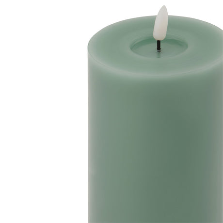 luxe collection melt effect 3 5x9 sage led wax candle