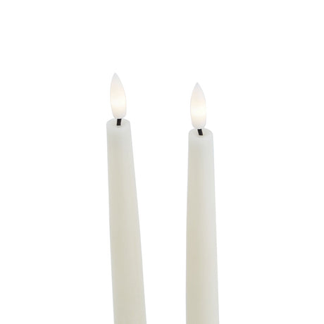 luxe collection s 2 taupe led wax dinner candles