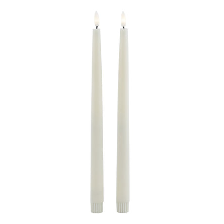 luxe collection s 2 taupe led wax dinner candles