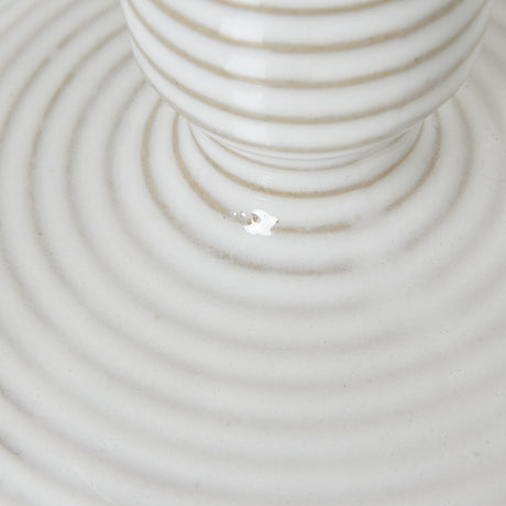 ceramic taper candle holder with handle