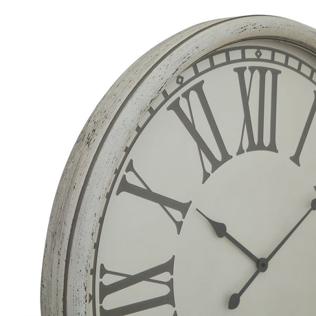 embossed wall clock with glass