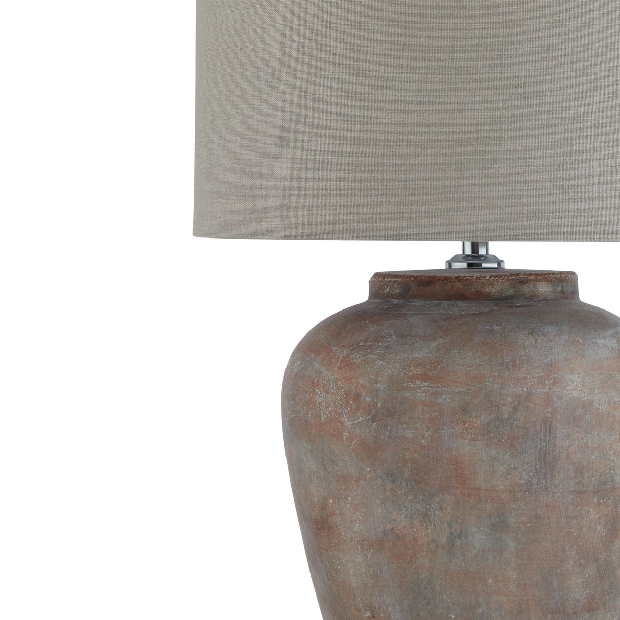 Antionette Brown Table Lamp With Linen Shade