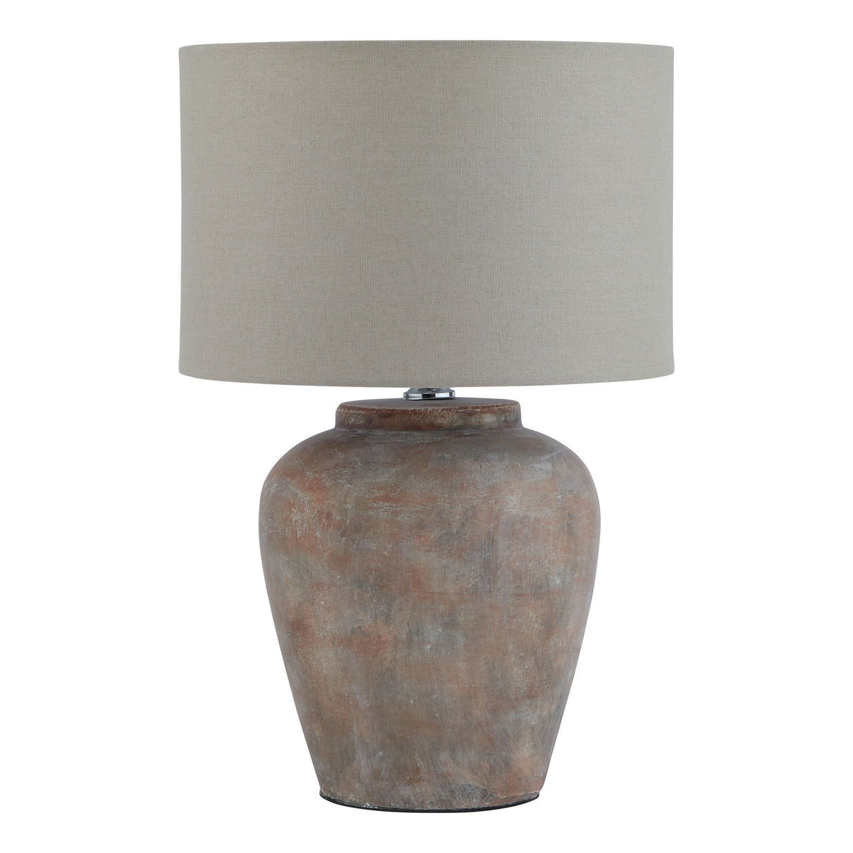 Antionette Brown Table Lamp With Linen Shade