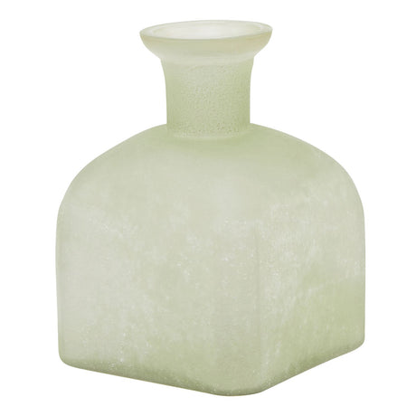 smoked sage and aged brass candle holder vase