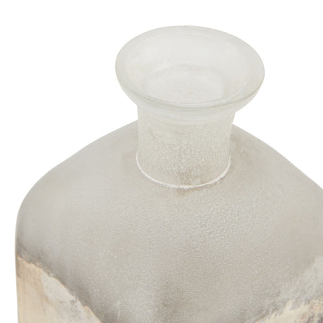 burnished dipped and aged brass candle holder vase