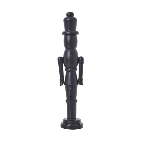 minimalist black wooden nutcracker decoration