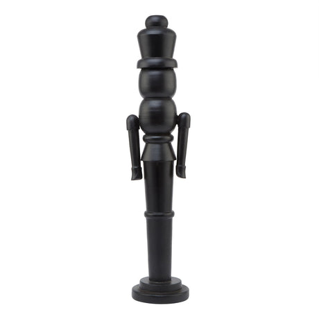 minimalist black wooden large nutcracker decoration