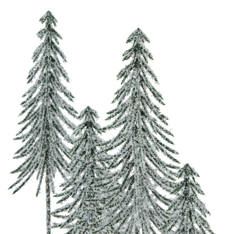 small snowy spindle tree quad in wood log