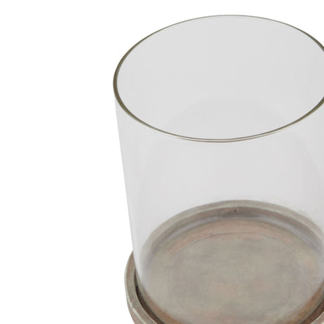 siena brown large hurricane lantern