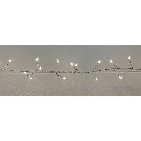 7 2m 23ft 6in plug in led warm white cluster micro lights