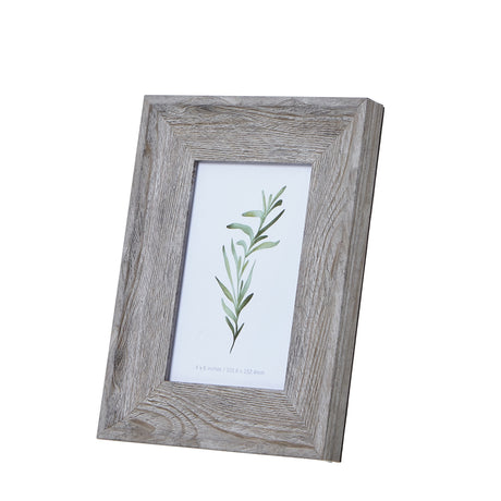 grey washed 4x6 photo frame