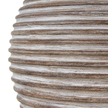 saturn table lamp with linen shade