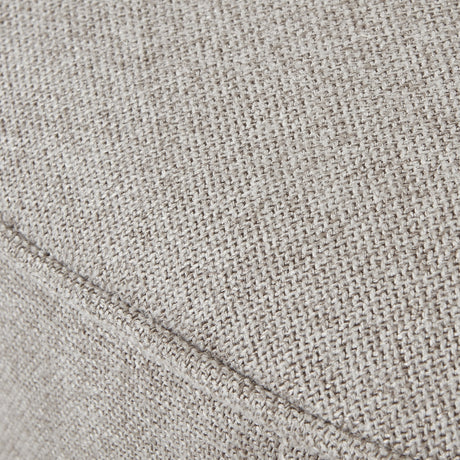 lily swivel ottoman in oatmeal twill