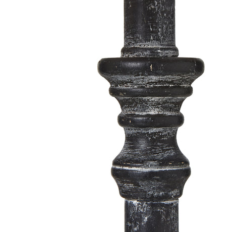 isca stem table lamp with linen shade