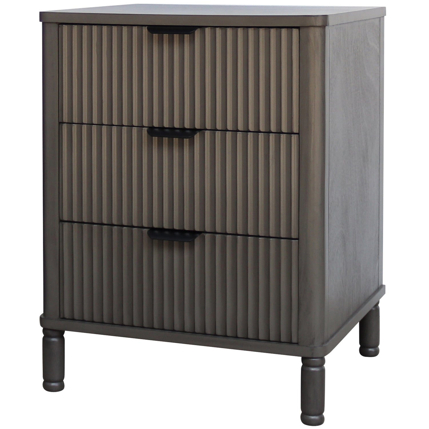 Claudine 3 Drawer Bedside Table