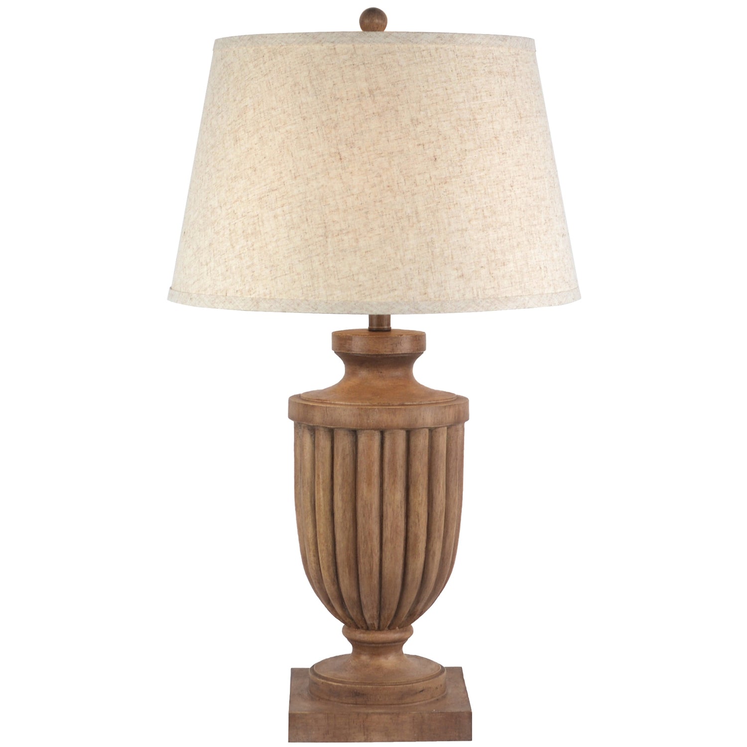 Clarine Table Lamp With Edged Linen Shade