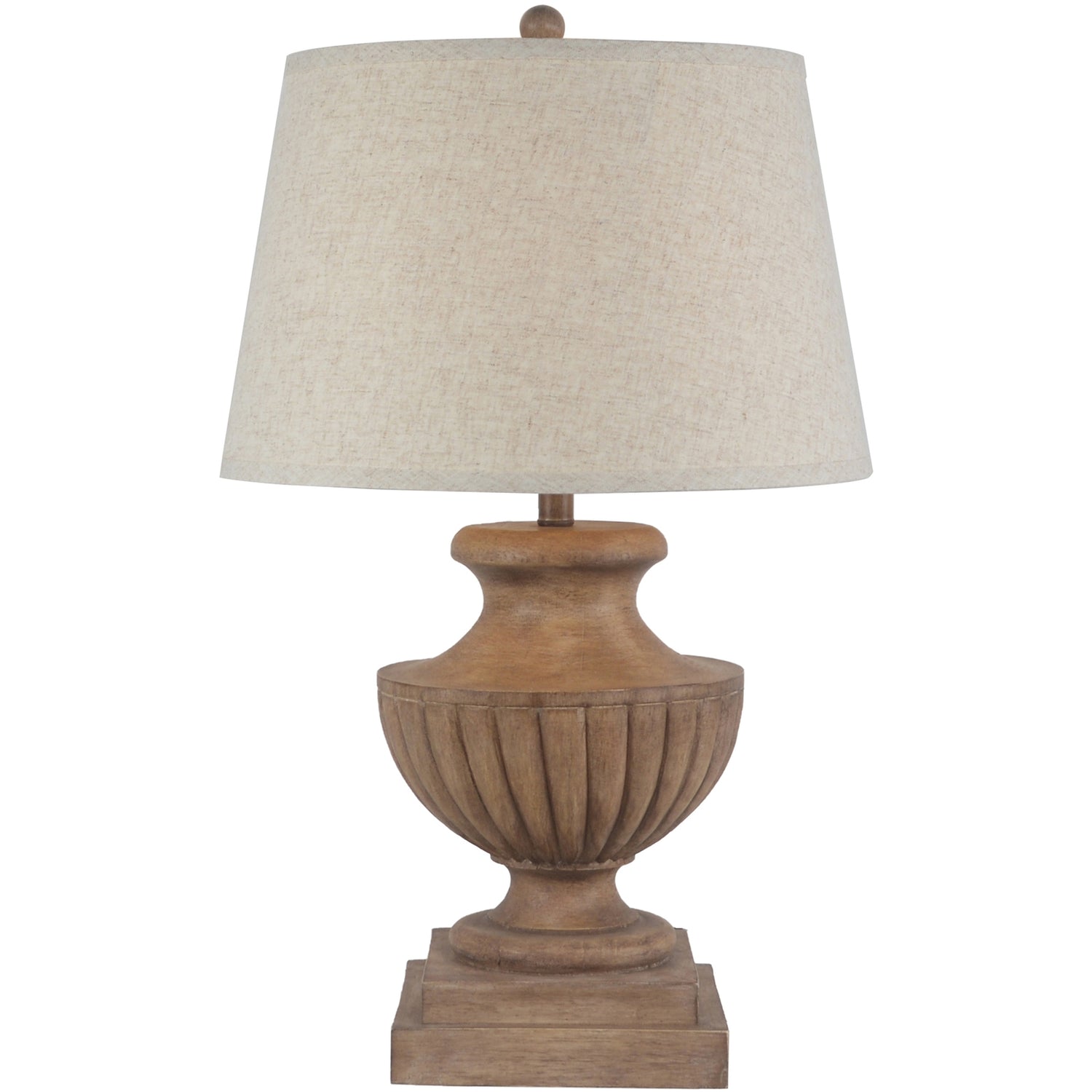 Rosine Table Lamp With Edged Linen Shade