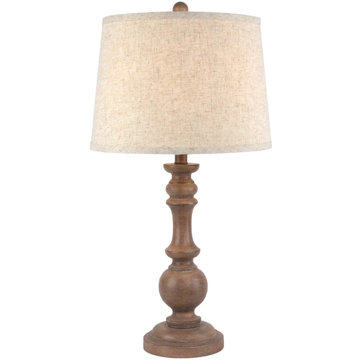 Seraphine Table Lamp With Edged Linen Shade