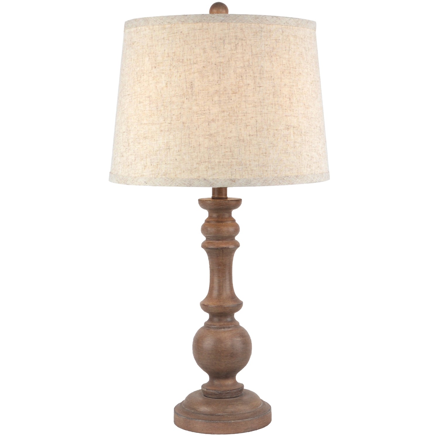 Seraphine Table Lamp With Edged Linen Shade
