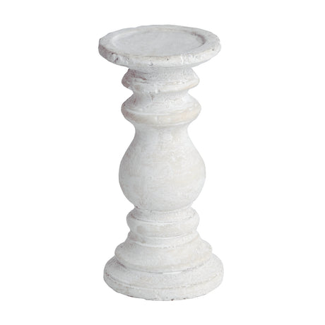 small stone candle holder