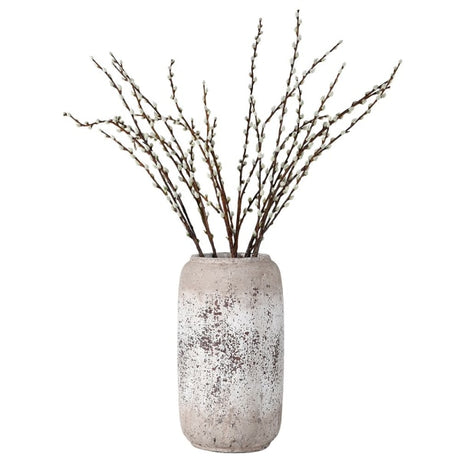 Salome Tall Distressed Stone Vase
