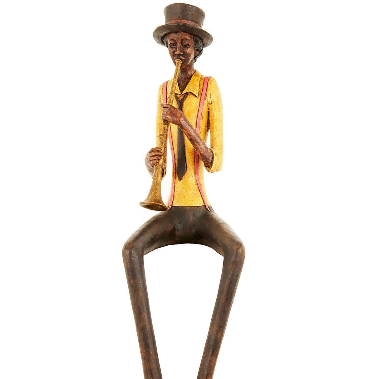 sitting jazz band trumpeter