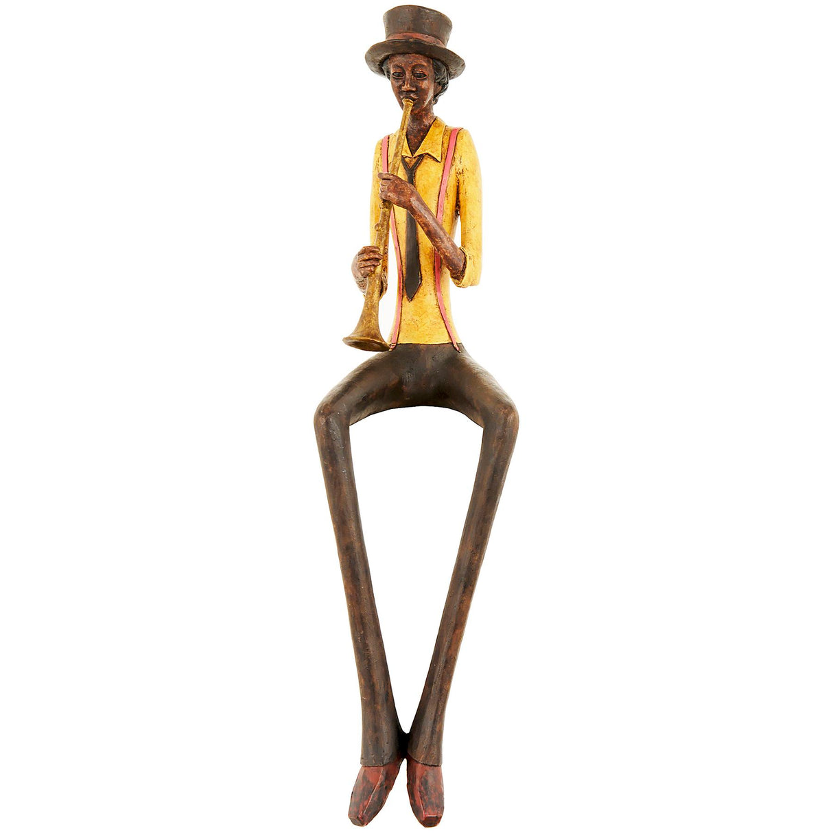 sitting jazz band trumpeter