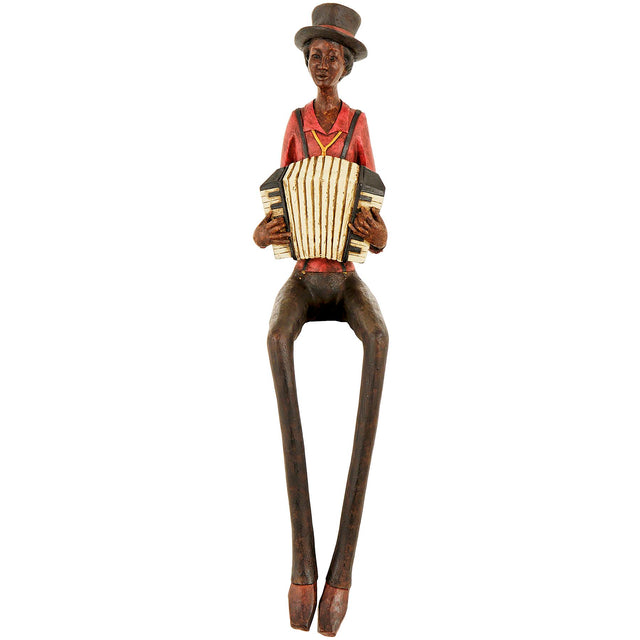 sitting jazz band squeeze box