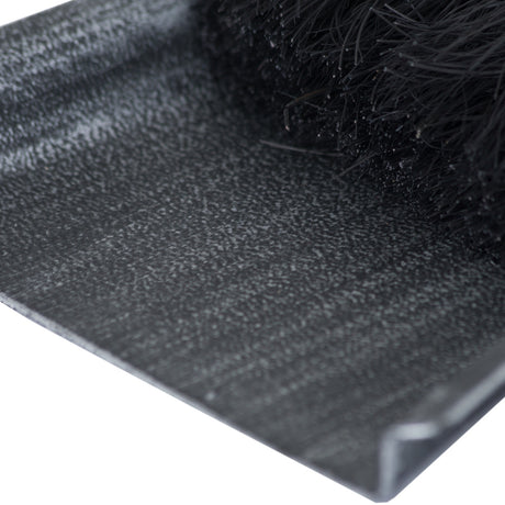 silver brushed steel crook top hearth tidy set