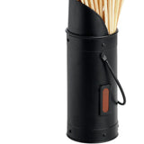black matchstick holder with 60 matches