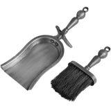hearth tidy set in antique pewter effect finish