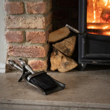 hearth tidy set in antique pewter effect finish