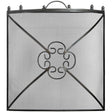 mesh fireguard in antique pewter effect finish